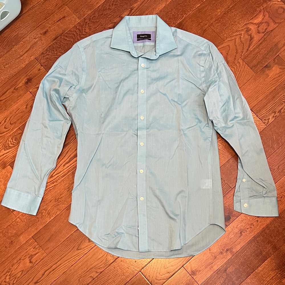 Elegant Sky Blue Dress Shirt for Men
